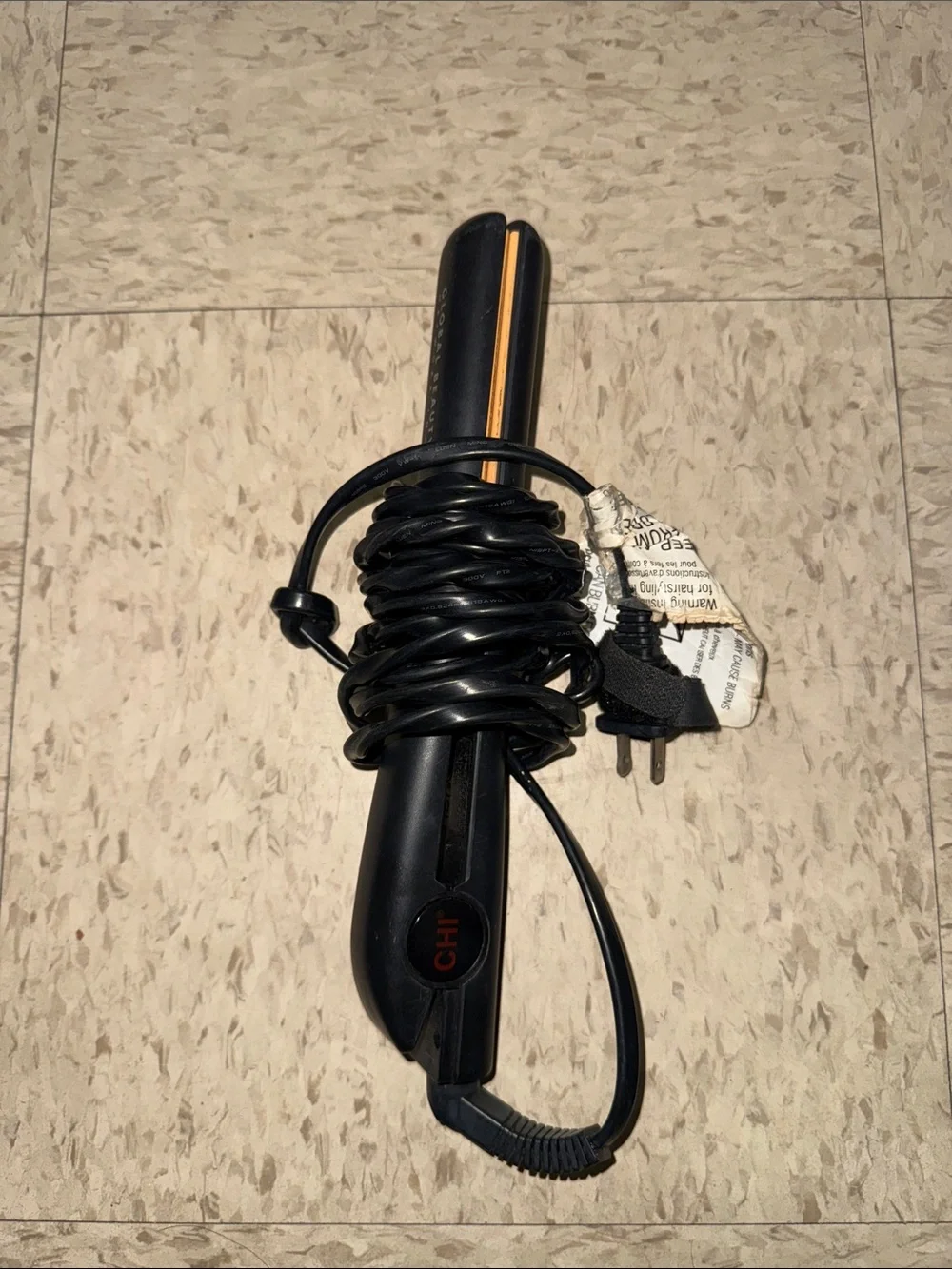 CHI Black and Gold Hair Curling Iron - CHI
